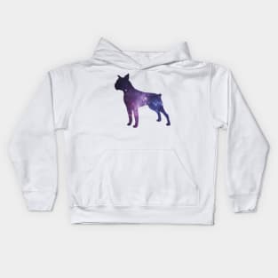 galaxy boston terrier Kids Hoodie